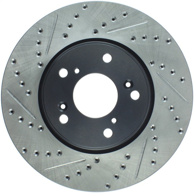 Stoptech 127.40086R StopTech Slotted & Drilled Sport Brake Rotor Front Right 13 Honda Accord Sport