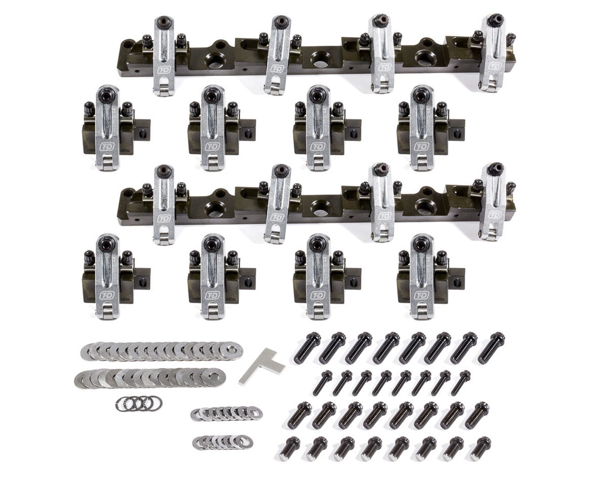 T And D Machine TDM3142-170/170 BBC Shaft Rocker Arm Kit w/Brodix SR20 Heads
