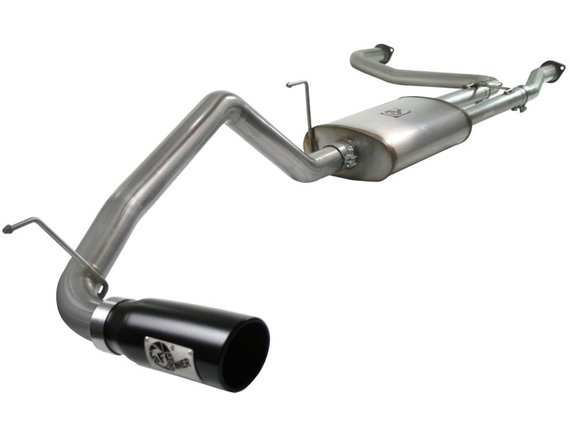 aFe 49-46102-B MACHForce XP Exhaust Cat-Back 2.5/3in SS-409 w/ Black Tip 04-12 Nissan Titan V8 5.6L