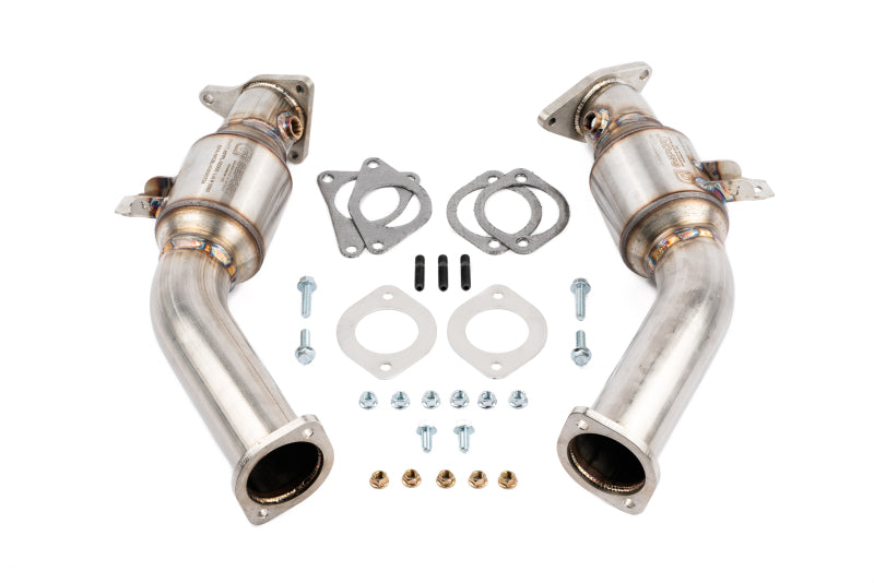 AMS AMS.53.05.0001-2 Performance VR30DDTT Street Lower Downpipes w/GESI Catalytic Converter