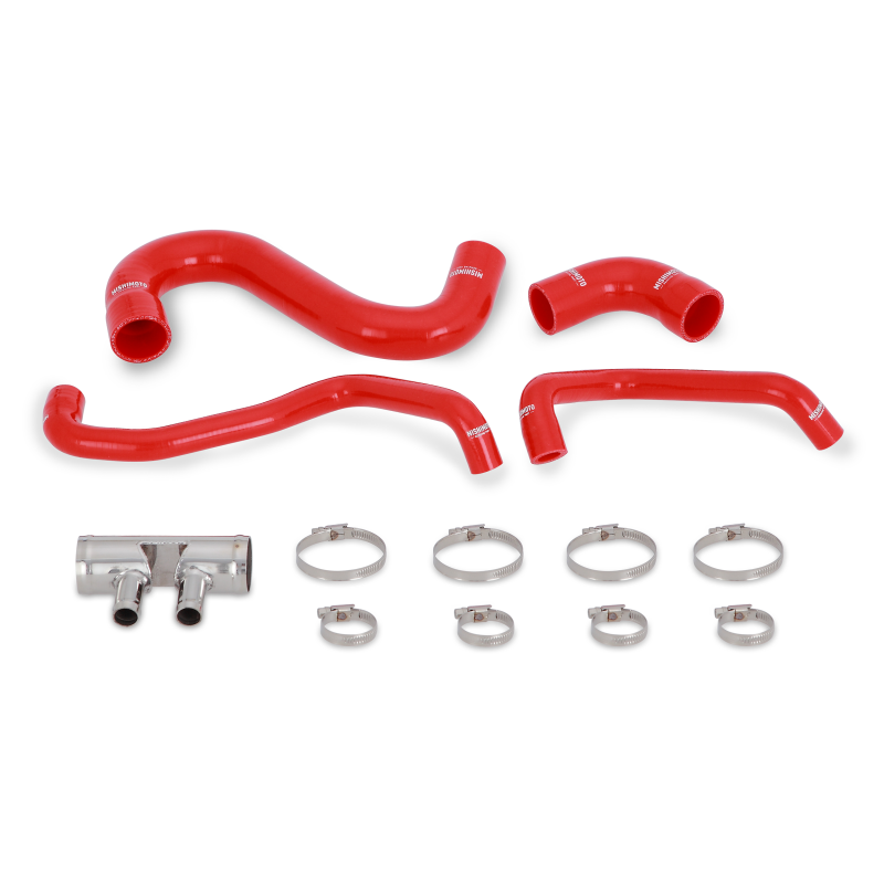 Mishimoto MMHOSE-MUS8-15LRD 2015+ Ford Mustang GT Silicone Lower Radiator Hose - Red