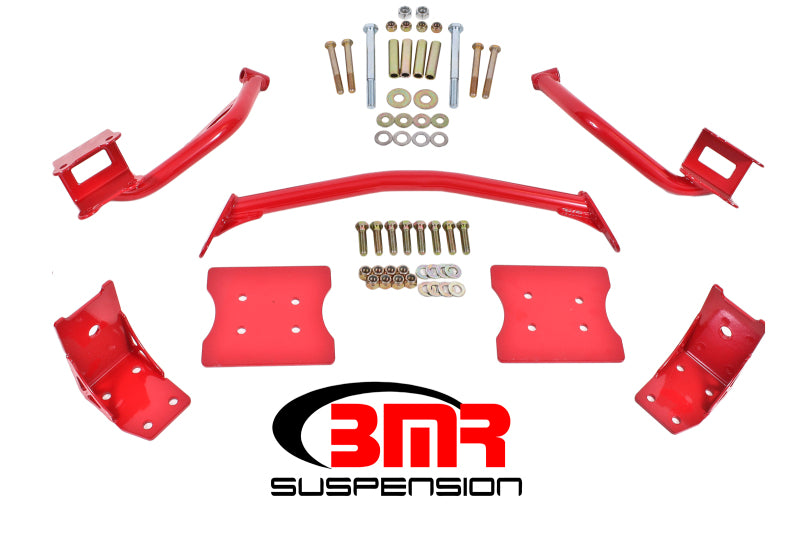 BMR Suspension TBR004R BMR 79-04 Fox Mustang Torque Box Reinforcement Plate Kit(TBR005R And TBR003R) - Red