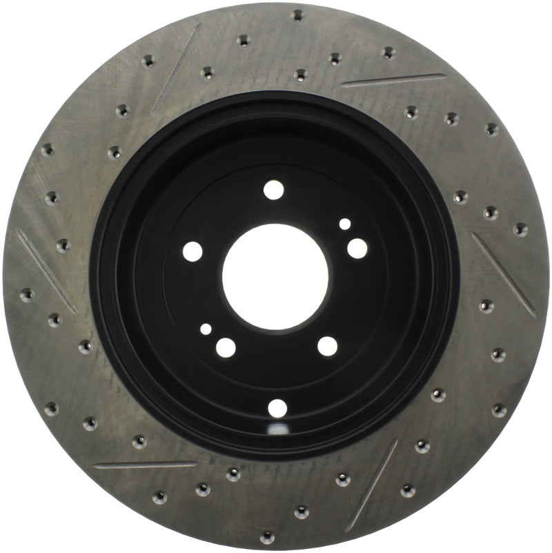 Stoptech 127.51035L StopTech 10 Hyundai Genesis Coupe w/ Factory Brembo Slotted & Drilled Left Rear Rotor