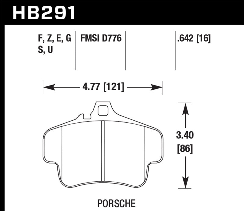 Hawk Performance HB291F.642 Hawk HPS Street Brake Pads