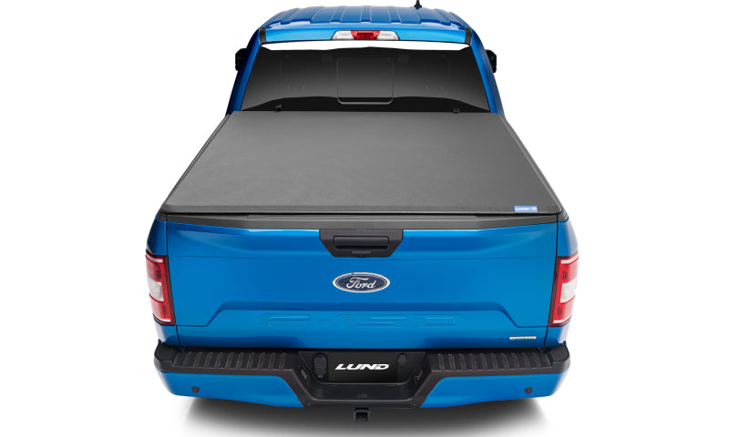 LUND 958172 Lund 15-18 Ford F-150 (5.5ft. Bed) Genesis Elite Tri-Fold Tonneau Cover - Black