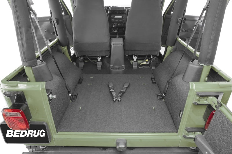 BedRug BTTJ97R 97-06 Jeep TJ Rear 4pc BedTred Cargo Kit (Incl Tailgate)