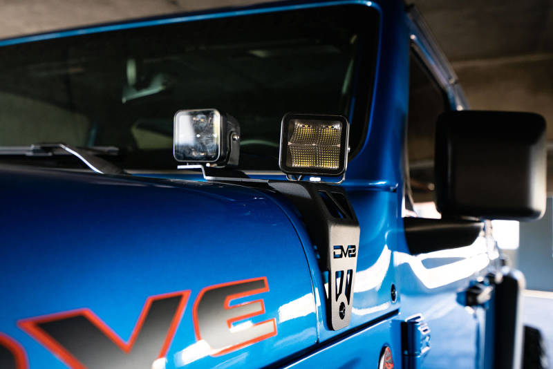 DV8 Offroad LBJL-06 20-22 Jeep JL 392/ Jeep JT Mojave Edition Dual Pod Light Mounts