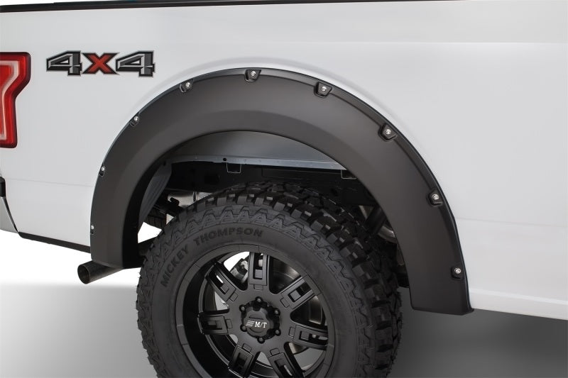 Bushwacker 20935-02 15-17 Ford F-150 Styleside Pocket Style Flares 4pc 67.1/78.9/97.6in Bed - Black
