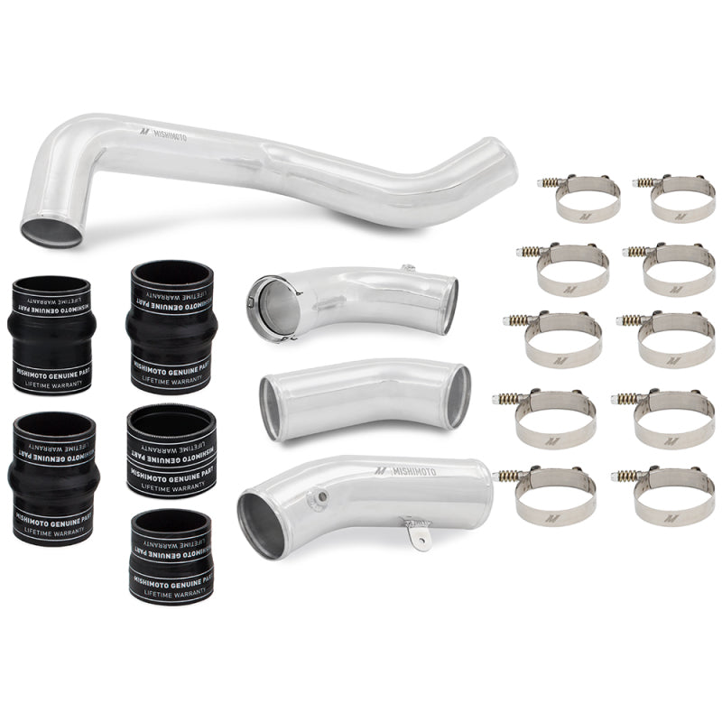 Mishimoto MMICP-DMAX-17KP 17-19 GM 6.6L L5P Intercooler Pipe and Boot Kit Polished