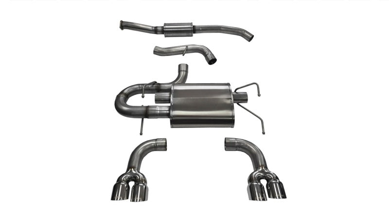 CORSA Performance 14862 Corsa 2008-2014 Subaru Impreza Hatchback STI 2.5L Turbo Manual Polished Sport Cat-Back Exhaust