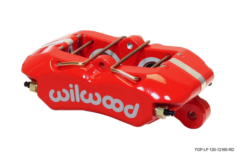 Wilwood 120-12160-RD Caliper-Dynapro Low-Profile 5.25in Mount - Red 1.12in Pistons .81in Disc