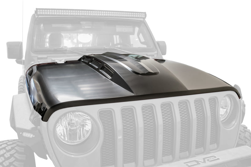 DV8 Offroad HDMBJL-01 18+ Jeep JL Heat Dispersion Hood - Primer Black