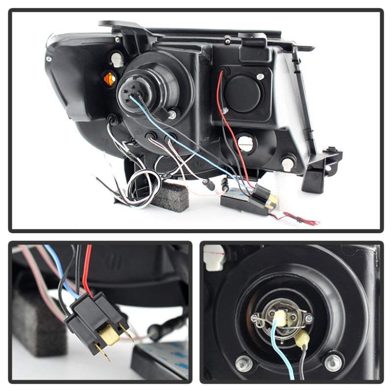 SPYDER 5079046 Spyder Toyota Tacoma 05-11 Projector Headlights CCFL Halo LED Blk Smke PRO-YD-TT05-CCFL-BSM
