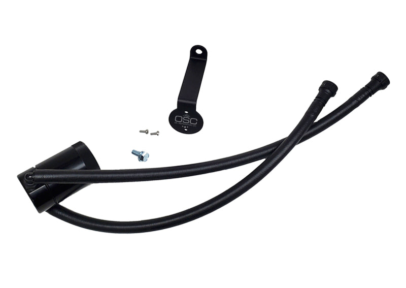 J&L 3089D-B 20-25 Chevy Silverado/GMC Sierra 2500/3500 6.6L Drivers Side Oil Separator 3.0 - Black Anodized