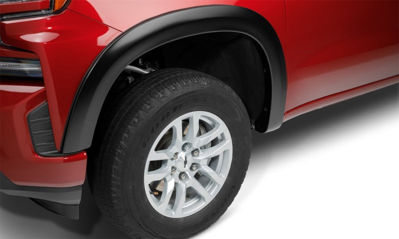Bushwacker 40930-02 19-21 Chevrolet Silverado 1500 OE-Style 4PC Fender Flares Black Smooth