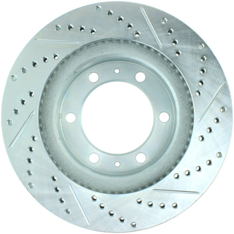 Stoptech 227.44129R StopTech Select Sport 12-14 Toyota FJ Cruiser SportStop Slotted & Drilled Front Right Rotor