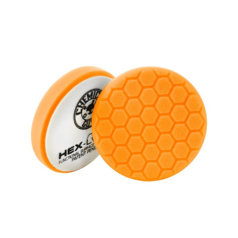 Chemical Guys BUFX_102HEX4 Hex-Logic Self-Centered Medium-Heavy Cutting Pad - Orange - 4in