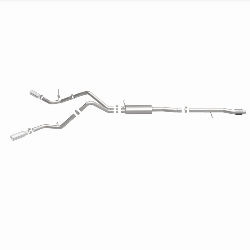 Magnaflow 15269 14 Chev Silverado V8 5.3L CC/EC Cab Dual Split Behind Rear Tires Exit SS Cat Back Perf Exh