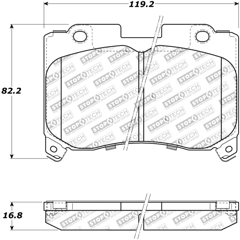 Stoptech 309.06290 StopTech Performance 5/93-98 Toyota Supra Turbo Front Brake Pads