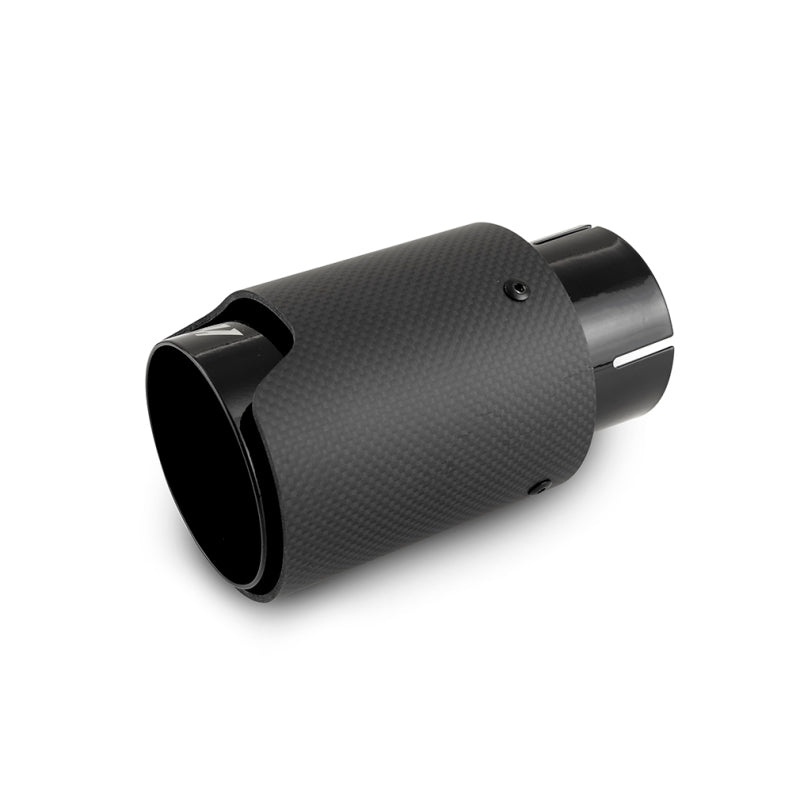 Mishimoto MMEXH-TIP-CFM25BK Carbon Fiber Muffler Tip 2.5in Inlet 3.5in Outlet M Black
