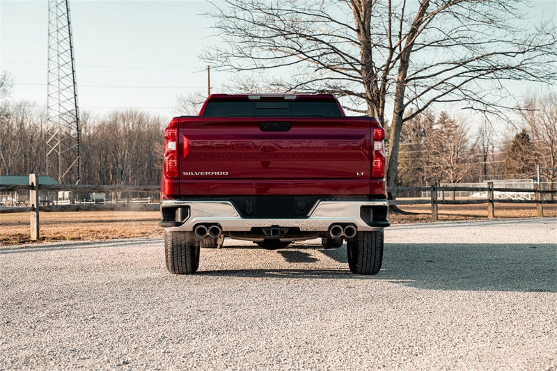 CORSA Performance 21202 Corsa 19-23 Chevrolet Silverado 1500 Cat-Back Dual Rear Exit with Twin 4in Polished Pro-Series Tips