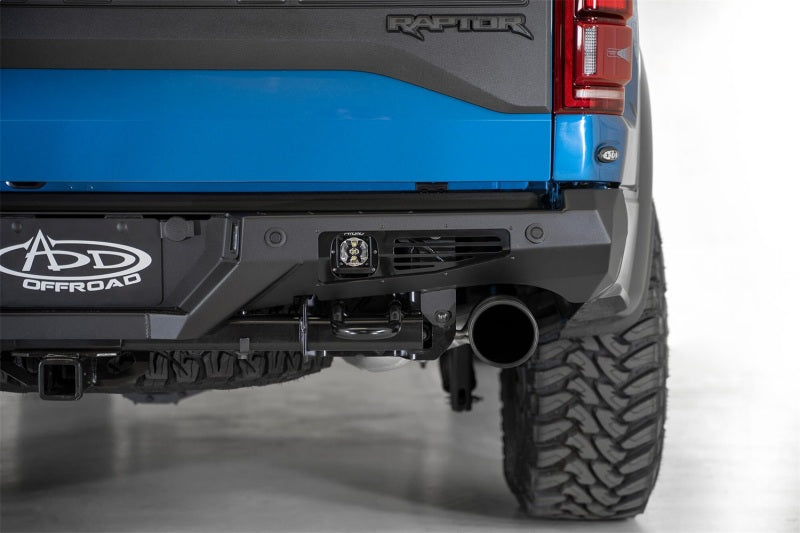 Addictive Desert Designs R110011370103 17-20 Ford Raptor F-150 Bomber Rear Bumper w/ Backup Sensor Cutouts