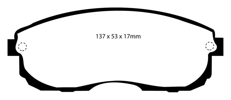 EBC DP4775R 99-01 Infiniti G20 2.0 Yellowstuff Front Brake Pads