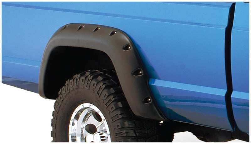 Bushwacker 10912-07 84-01 Jeep Cherokee Cutout Style Flares 4pc Fits 2-Door Sport Utility Only - Black