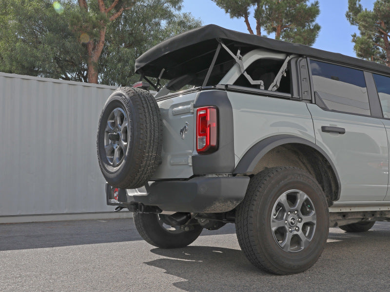 aFe 49-43136-B Apollo GT 3in 409 SS Cat-Back Exhaust 2021 Ford Bronco L4-2.3L (t)/V6-2.7L (tt) w/ Black Tip