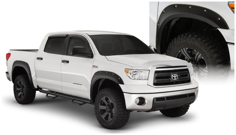 Bushwacker 30911-02 07-13 Toyota Tundra Fleetside Pocket Style Flares 4pc 97.6/78.7/66.7in Bed - Black