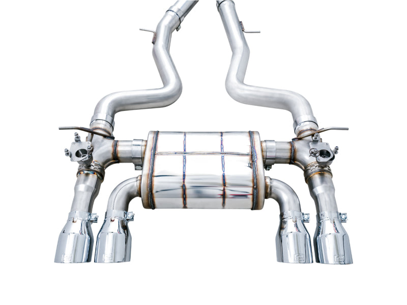 AWE Tuning 3025-42070 BMW F8X M3/M4 SwitchPath Catback Exhaust - Chrome Silver Tips