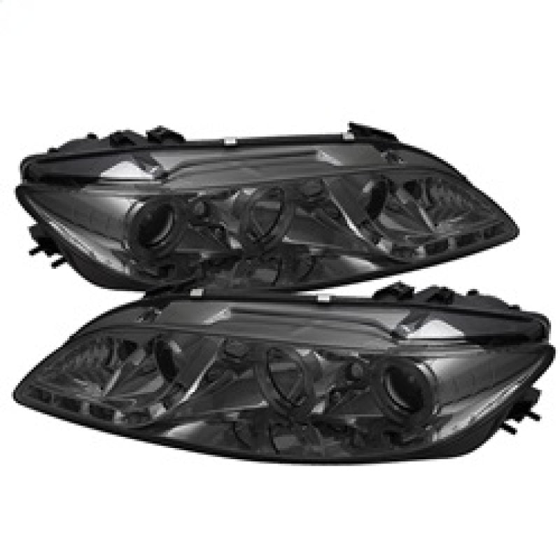 SPYDER 5042545 Spyder Mazda 6 03-05 With Fog Lights Projector Headlights LED Halo DRL Smke PRO-YD-M603-FOG-DRL-SM