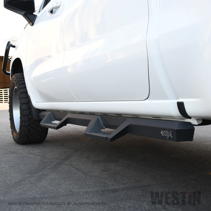 Westin 56-14135 2019 Chevrolet Silverado / GMC Sierra 1500 Crew Cab Drop Nerf Step Bars - Textured Black