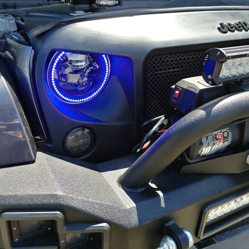 ORACLE Lighting 5769-334 Oracle 7in High Powered LED Headlights - Black Bezel - ColorSHIFT No Controller SEE WARRANTY