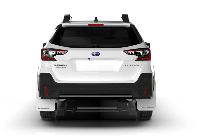 Rally Armor MF66-UR-BLK/GRY 20-22 Subaru Outback Black UR Mud Flap w/ Grey Logo
