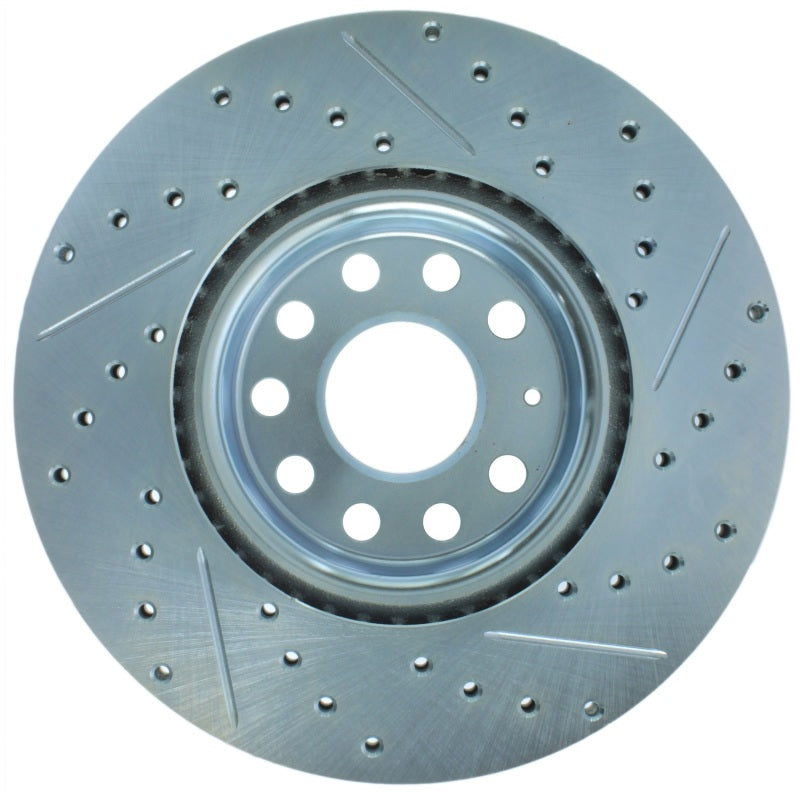 Stoptech 227.33098R StopTech Select Sport 06-17 Volkswagen Jetta Slotted & Drilled Front Right Rotor