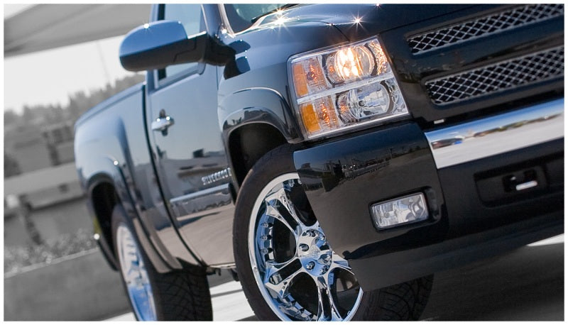Bushwacker 40941-02 07-13 Chevy Silverado 1500 Fleetside OE Style Flares 4pc 69.3in Bed - Black
