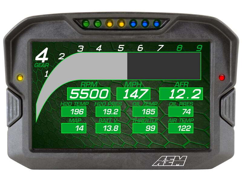AEM 30-5700 CD-7 Non Logging Race Dash Carbon Fiber Digital Display (CAN Input Only)