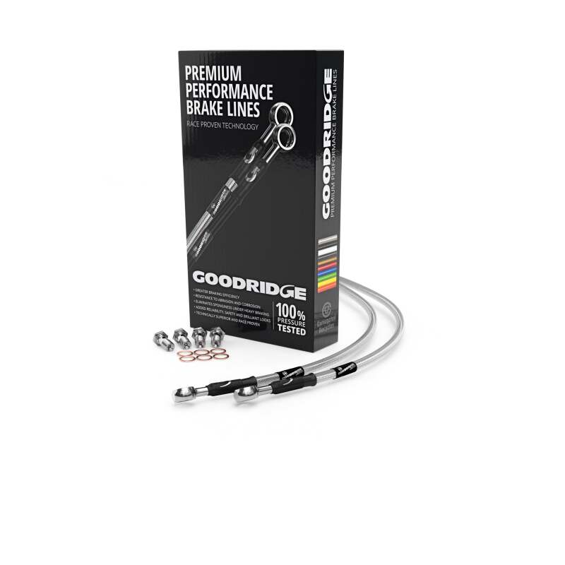 Goodridge 66030 09-16 Polaris RZR 170 Stainless Steel Brake Line Kit