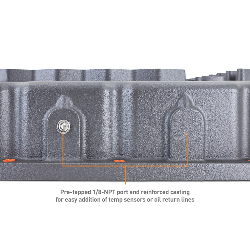 Mishimoto MMTP-RAM-07 2007.5 + RAM 6.7L Cummins 68RFE Transmission Pan - Cast - GR