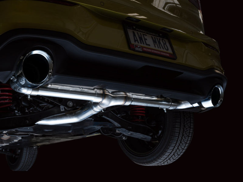 AWE Tuning 3020-32658 AWE 2022 VW GTI MK8 Track Edition Exhaust - Chrome Silver Tips