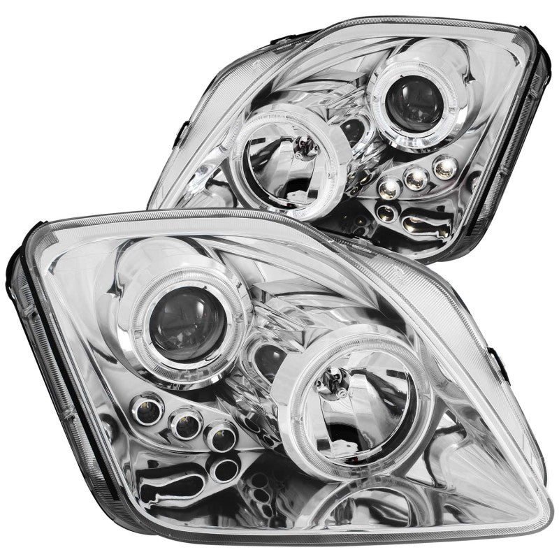 ANZO 121342 1997-2001 Honda Prelude Projector Headlights w/ Halo Chrome w/ LED