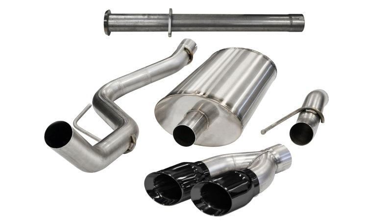 CORSA Performance 14760BLK Corsa 2011-2014 Ford F-150 Raptor 6.2L V8 145in Wheelbase Black Xtreme Cat-Back Exhaust