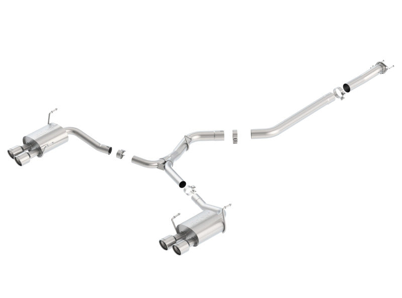 Borla 140595 15-16 Subaru WRX / STI 2.5L S-Type Cat-Back Exhaust Quad Rd RL Tips