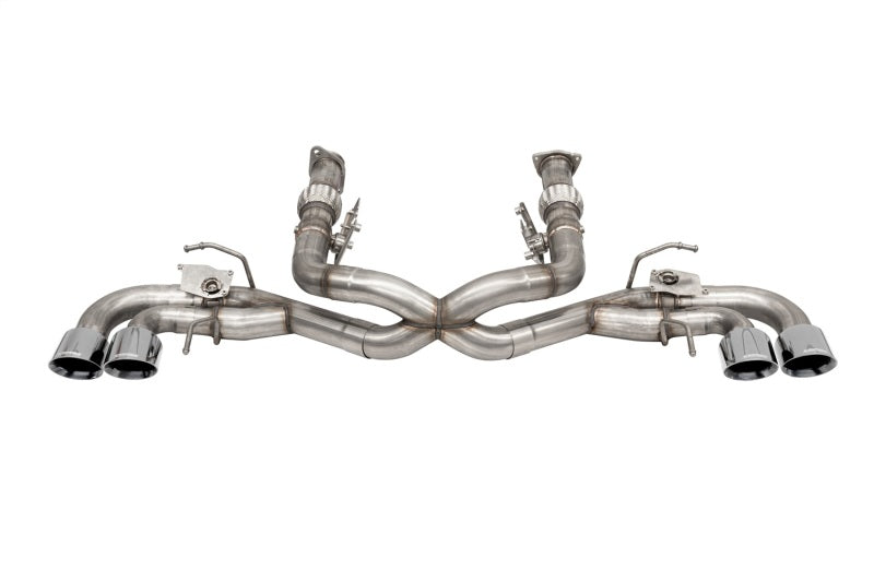 CORSA Performance 21106 Corsa 2020-2024 Corvette C8 3in Valved Cat-Back 4.5in Pol Quad Tips - Fits Factory NPP Exhaust w/AFM