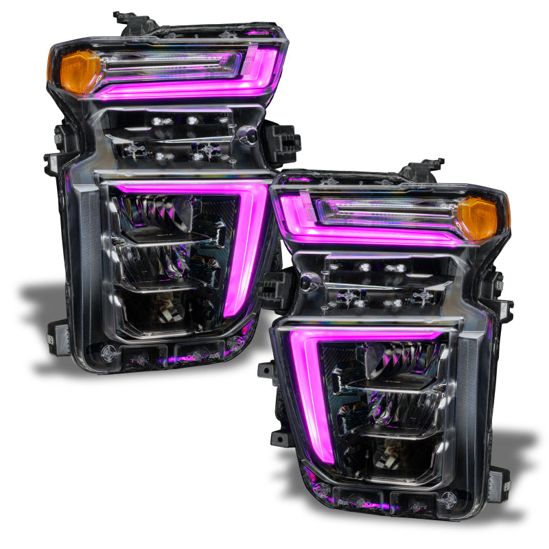 ORACLE Lighting 1452-330 Oracle 20-21 Chevy Silverado HD 2500/3500 RGB+W Headlight DRL Upgrade Kit - ColorSHIFT SEE WARRANTY
