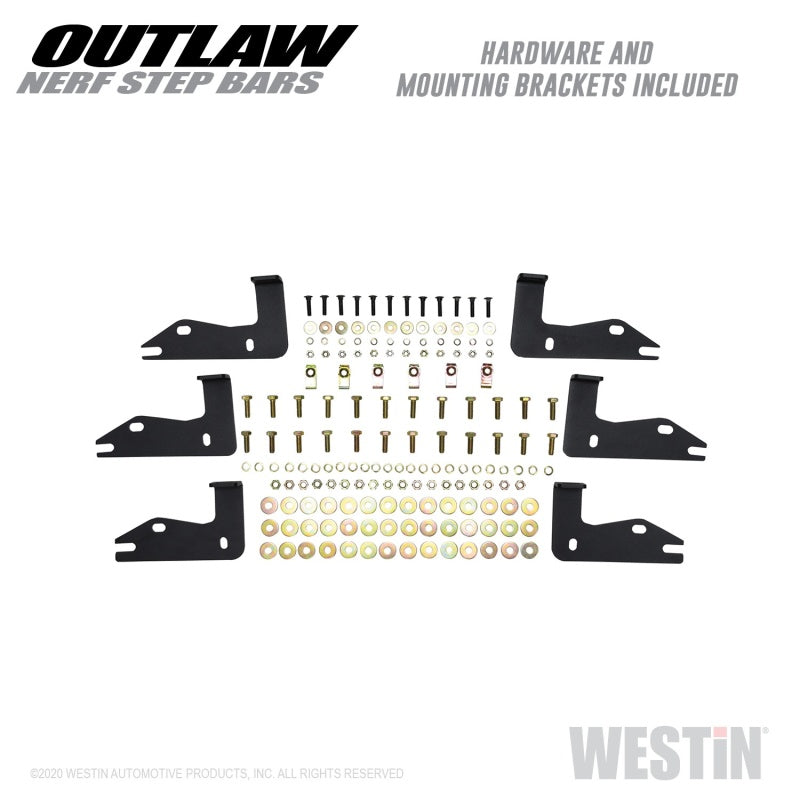 Westin 58-54165 2020 Jeep Gladiator Outlaw Nerf Step Bars - Textured Black