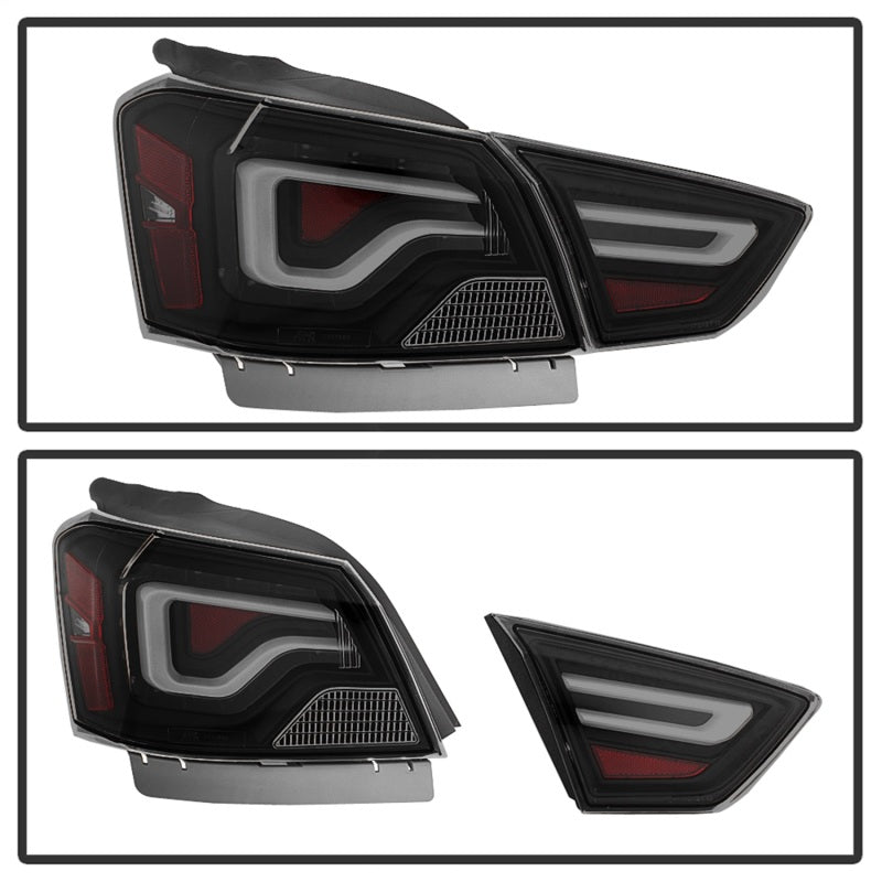 SPYDER 9042164 xTune 14-18 Chevy Impala (Excl 14-16 Limited) LED Tail Lights - Black Smoke (ALT-JH-CIM14-LBLED-BSM)