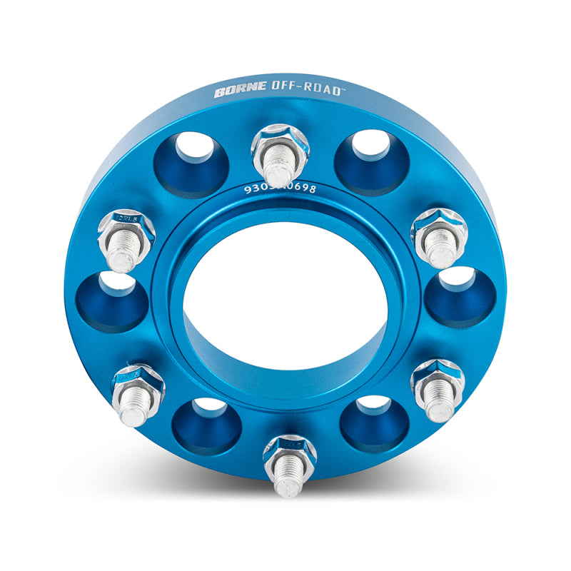 Mishimoto BNWS-005-381BL Borne Off-Road Wheel Spacers - 6x139.7 - 78.1 - 38.1mm - M14x1.5 - Blue