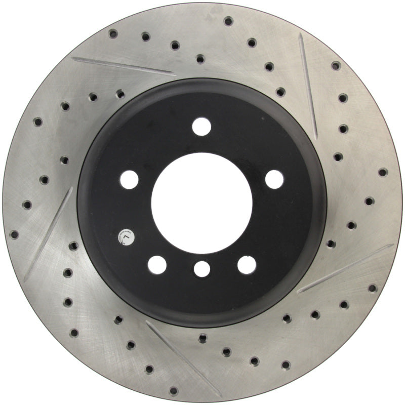 Stoptech 127.34071L StopTech 08-09 BMW 535 Series / 04-09 545i/550i/645Ci/650i Slotted & Drilled Left Front Rotor